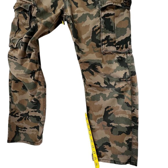 Levis Mens Camo Cargo Pants Relaxed Fit Cotton Blend Durable Casual Wear 32x30 - Picture 10 of 15
